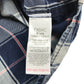 Next shirt 8-9 years grey navy and red checked button up cotton