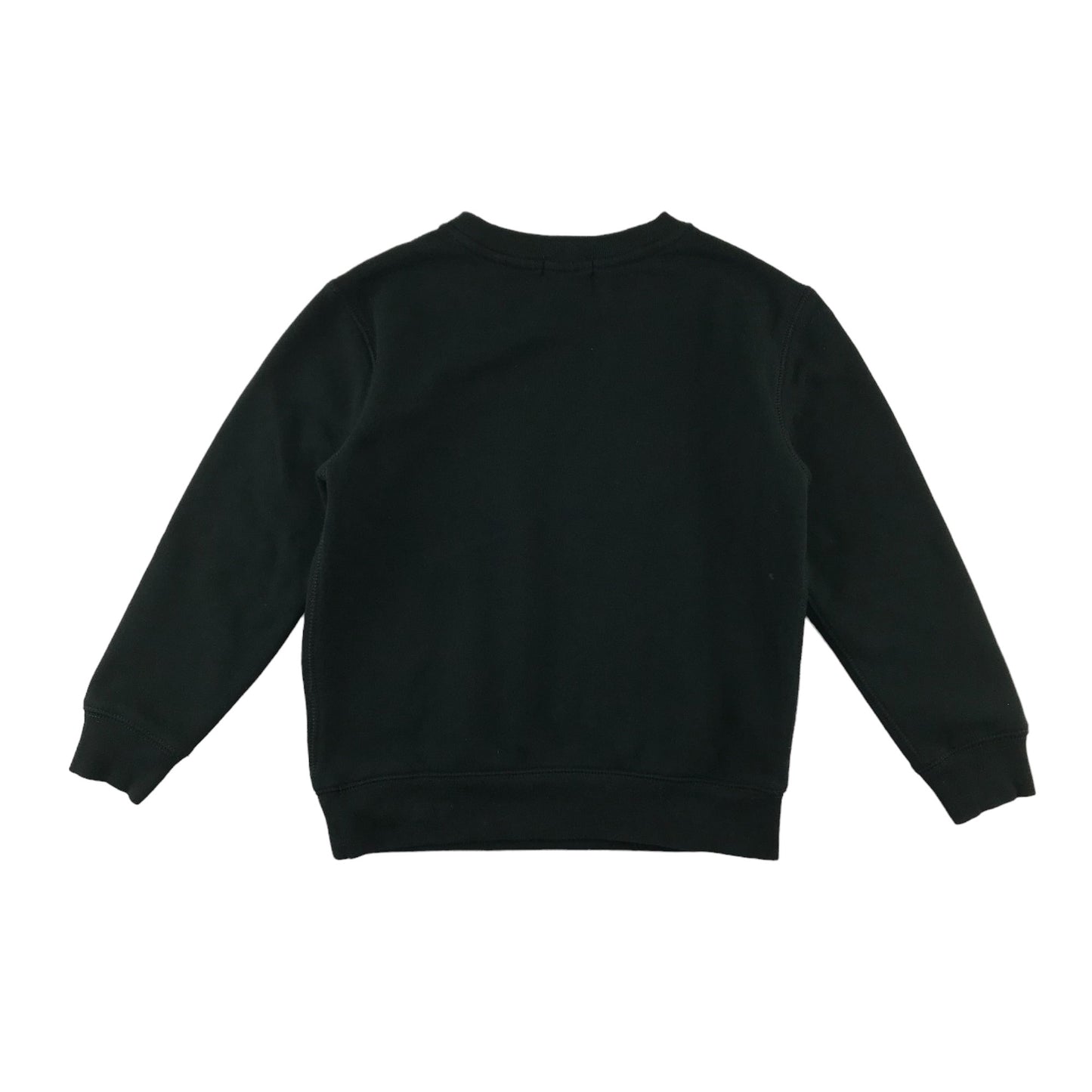 Ralph Lauren Sweatshirt 6 years Black Plain with Red Logo