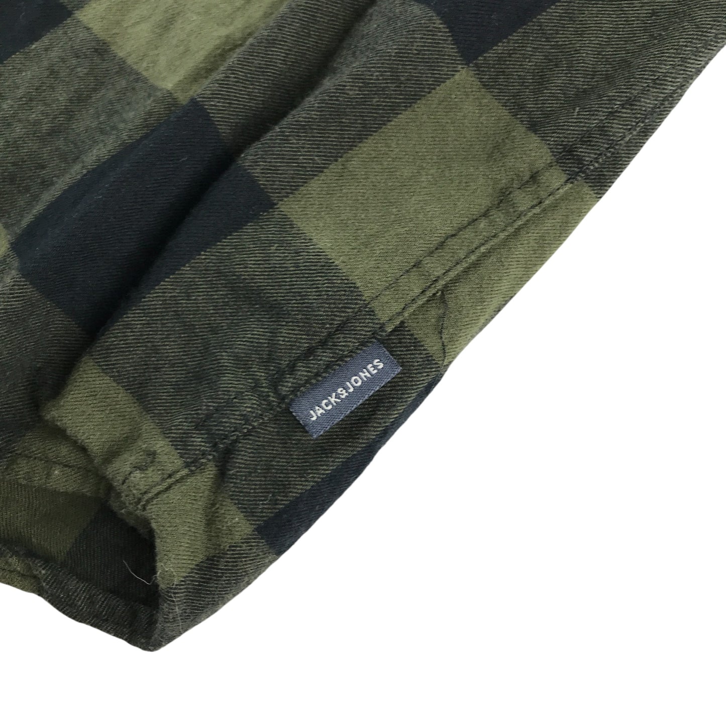 Jack&Jones shirt 11-12 years khaki and black checked button up cotton