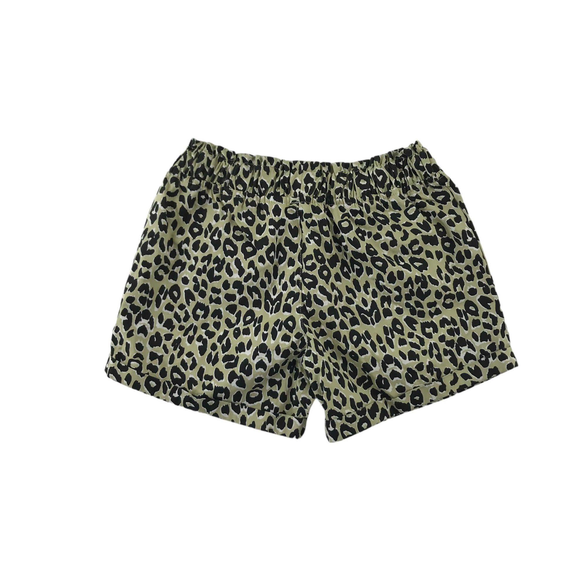 River Island shorts 4 5 years green and black animal print Cotton