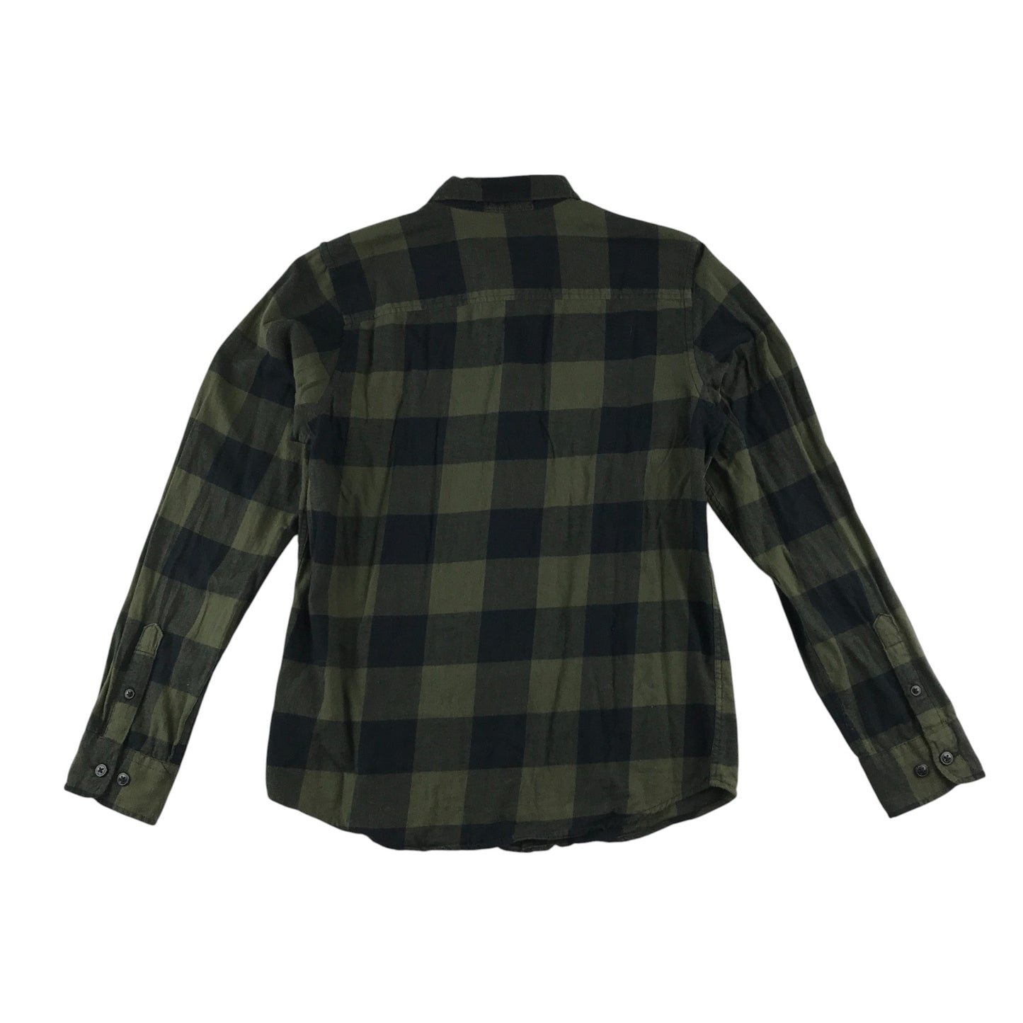 Jack&Jones shirt 11-12 years khaki and black checked button up cotton