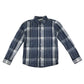 Nameit shirt 11-12 years greyish blue and white checked button up cotton
