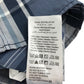 Nameit shirt 11-12 years greyish blue and white checked button up cotton