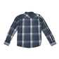 Nameit shirt 11-12 years greyish blue and white checked button up cotton