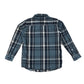 Threadboys shirt 11-12 years greyish blue and white checked button up cotton