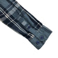 Threadboys shirt 11-12 years greyish blue and white checked button up cotton