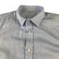 M&S shirt 11-12 years light blue plain button up cotton