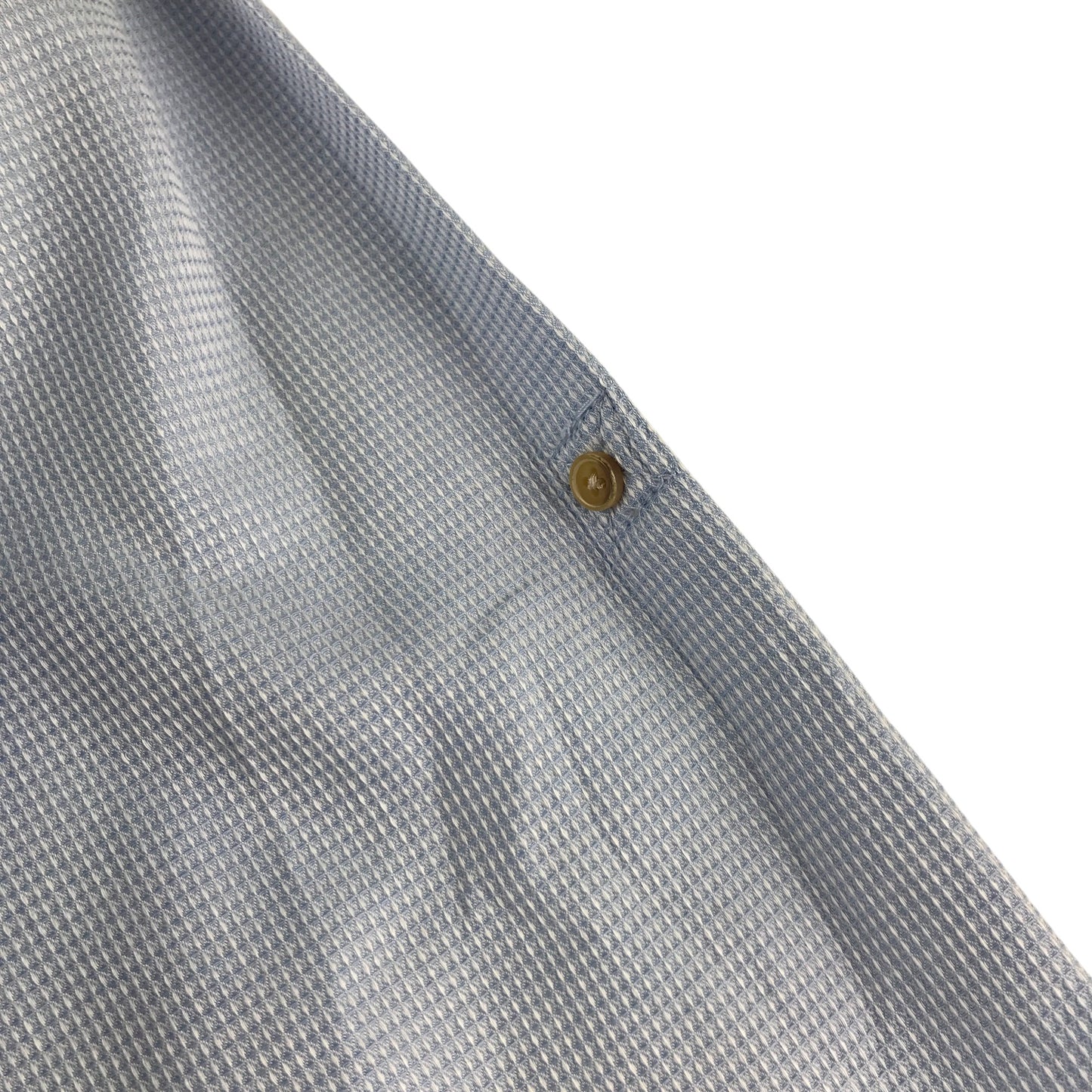 Zara shirt 11-12 years light blue button up round neckline cotton