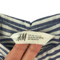 H&M shirt 12-13 years blue and white stripy button up cotton