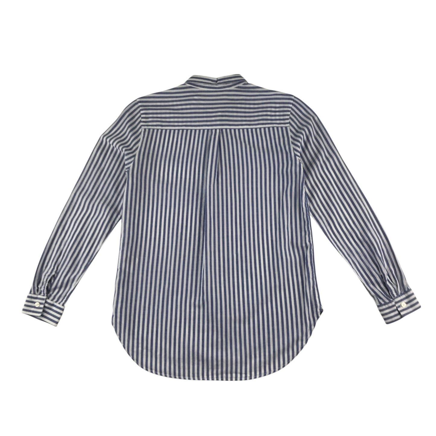 H&M shirt 12-13 years blue and white stripy button up cotton