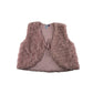 Jasper Conran Faux Fur Gilet Age 6 Pink Fluffy Cropped Sleeveless