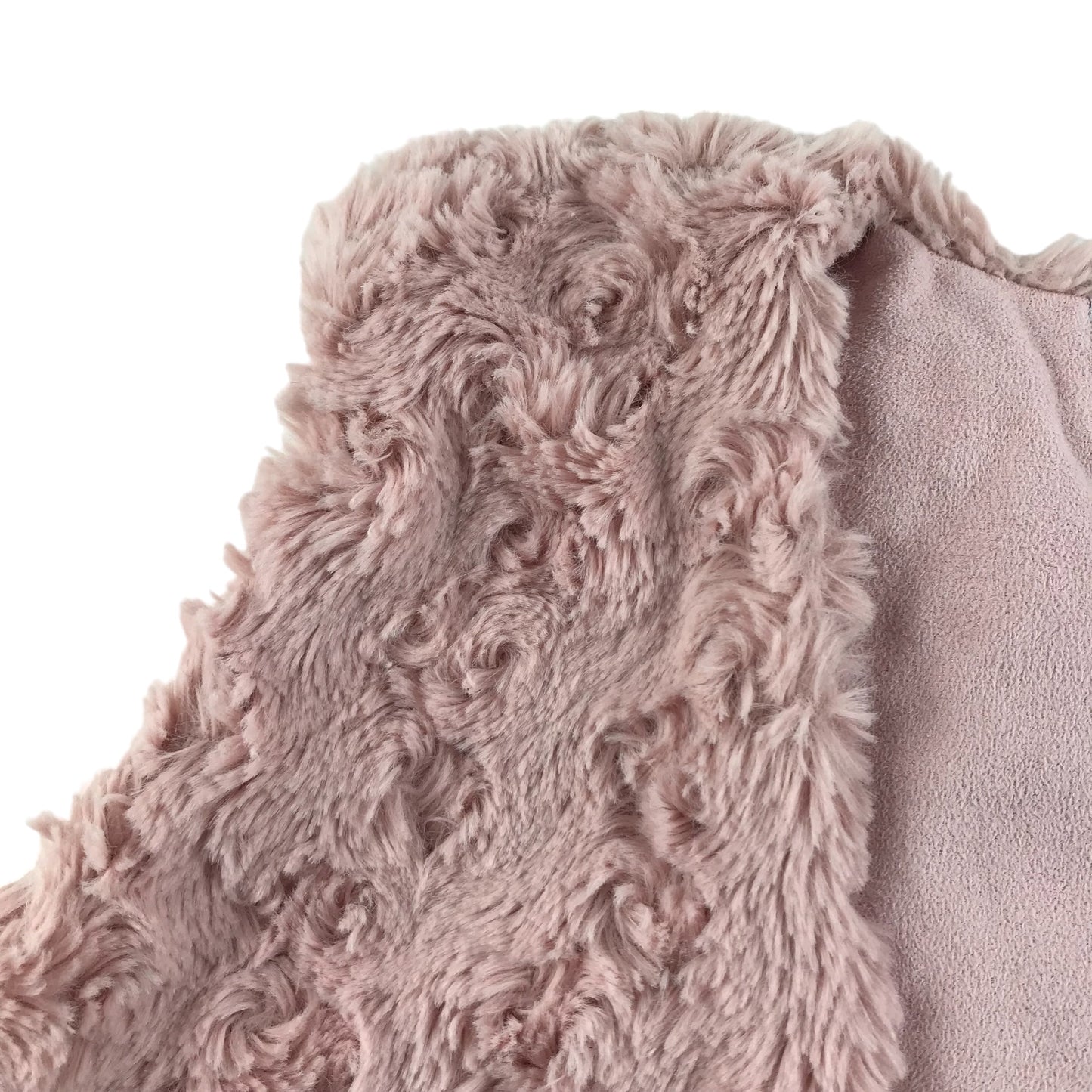 Jasper Conran Faux Fur Gilet Age 6 Pink Fluffy Cropped Sleeveless