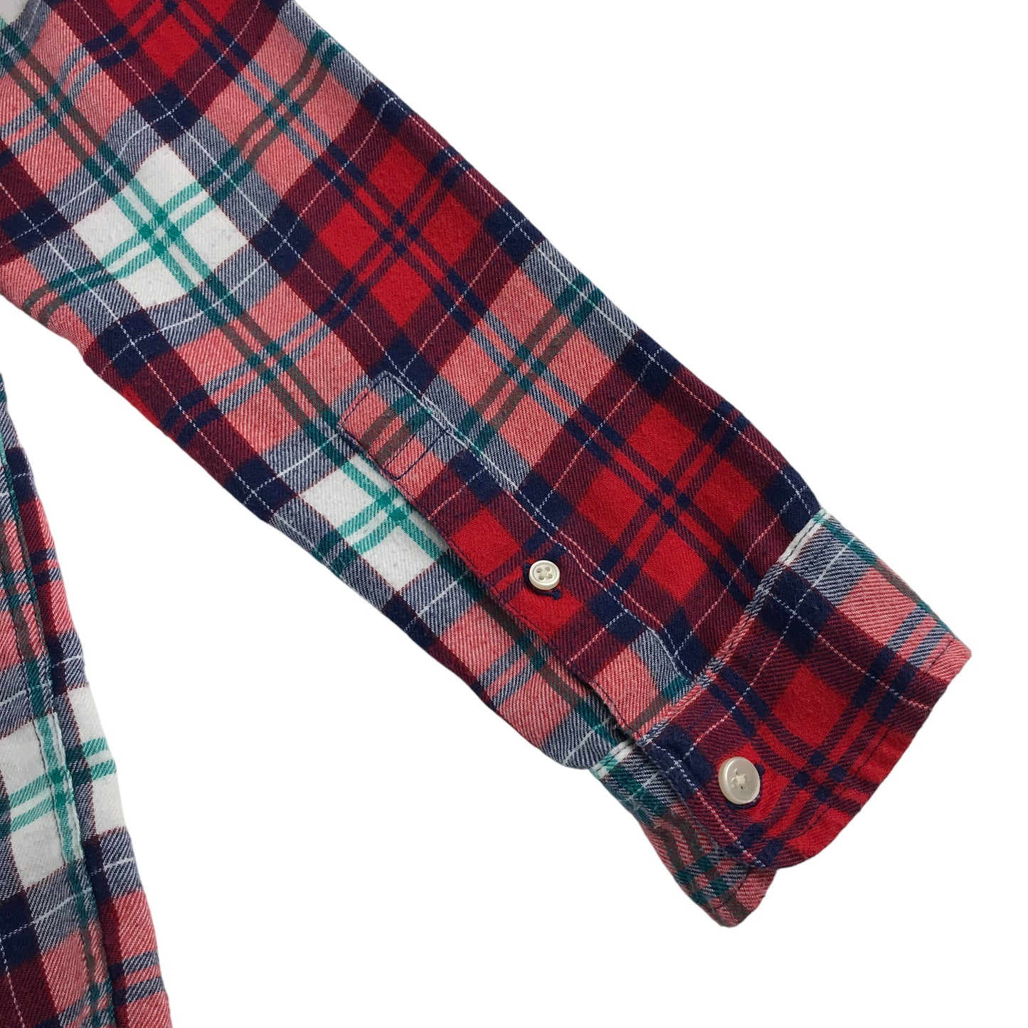 Abercrombie shirt 13-14 years red checked button up cotton