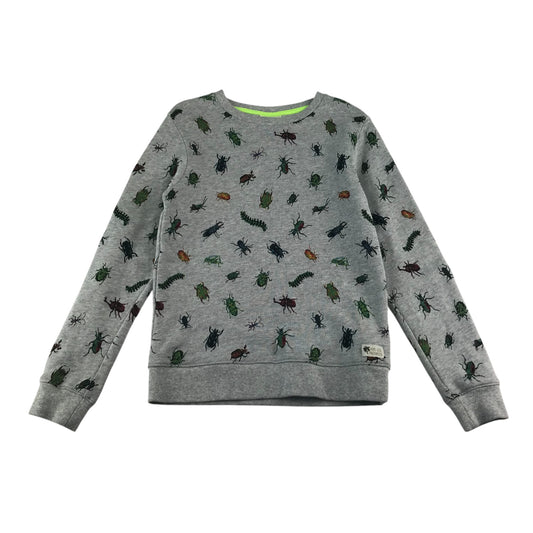 H&M x Nathalie Lete jumper 8-10 years grey pug prints cotton