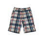 Next shorts 7-8 years white blue and red checked design cotton