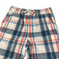 Next shorts 7-8 years white blue and red checked design cotton