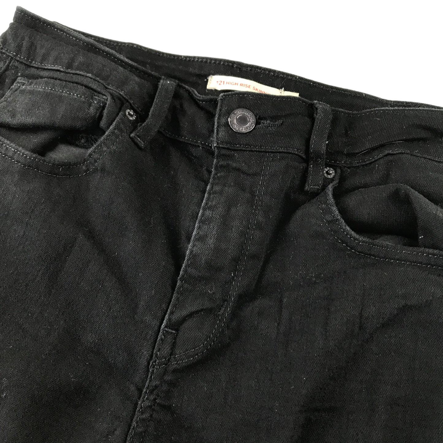 Levi's jeans size W28 black high rise skinny stretchy