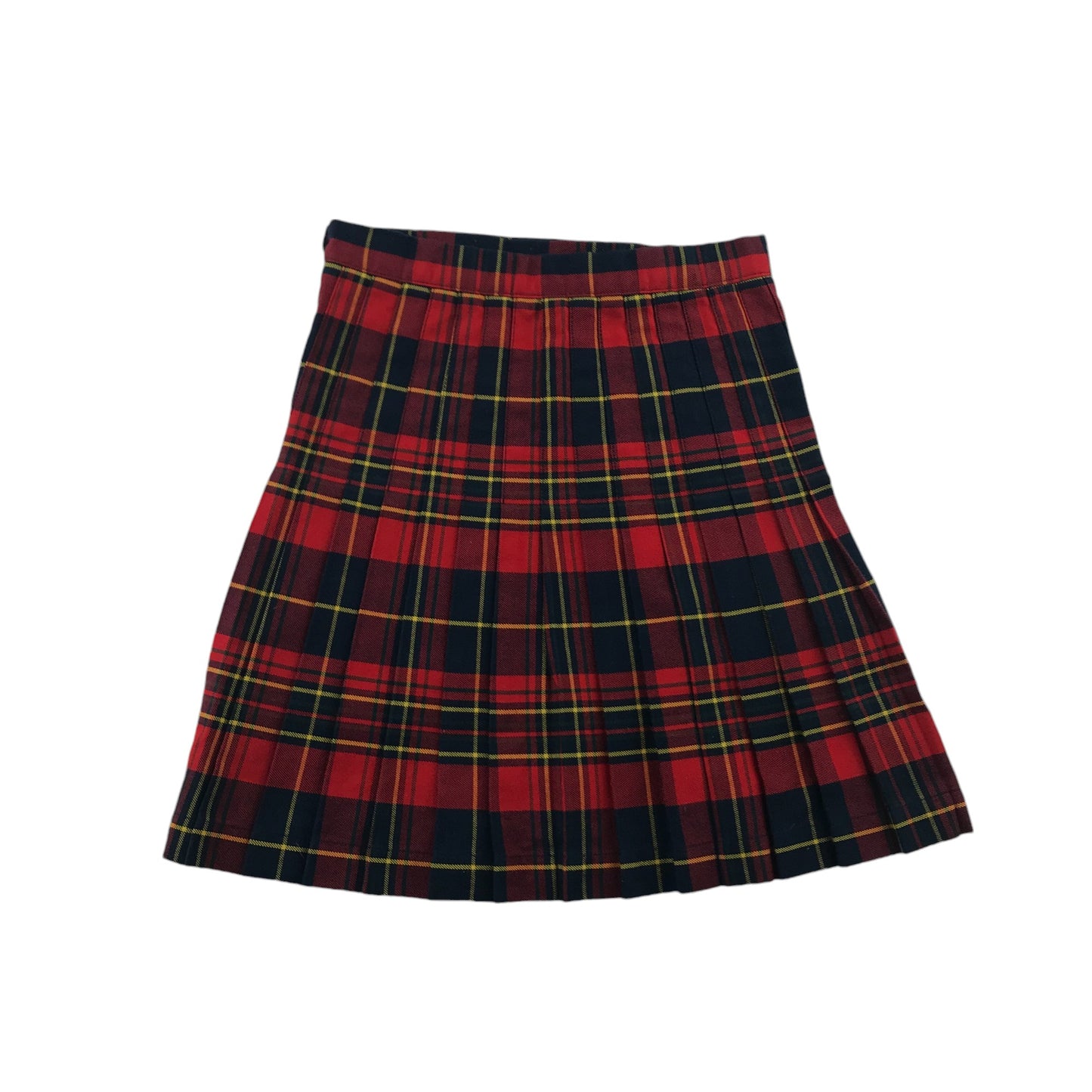 Red Tartan School Skirt