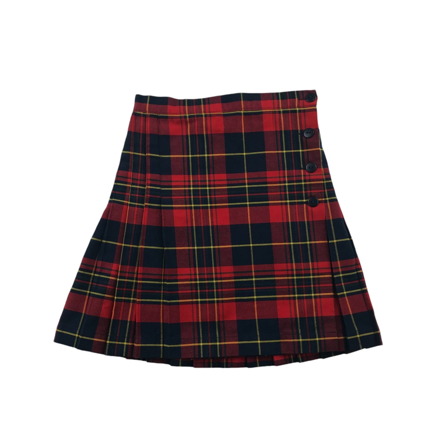 Red Tartan School Skirt