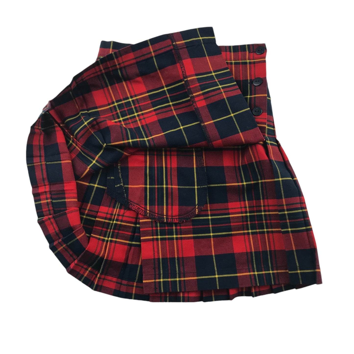 Red Tartan School Skirt