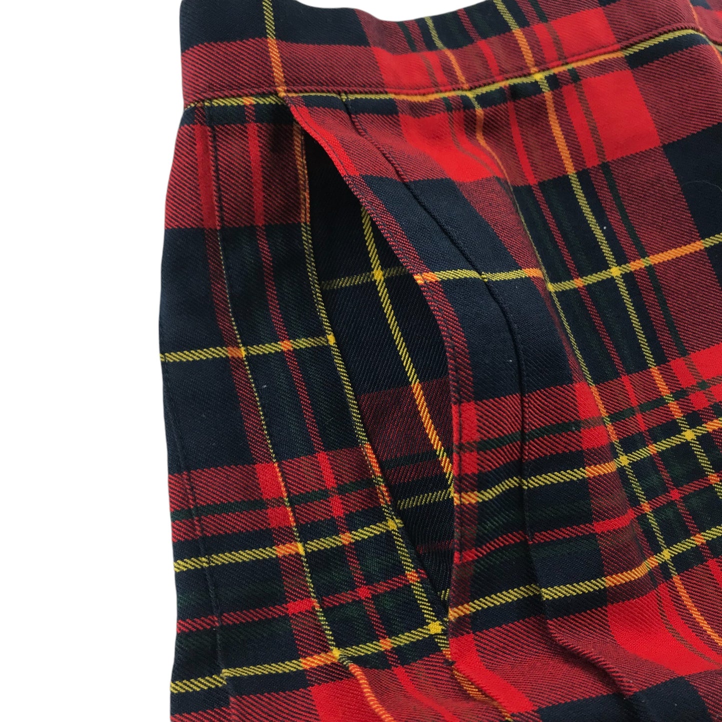 Red Tartan School Skirt