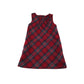 H&M Dress Age 5 Red Checked A-line Pinafore