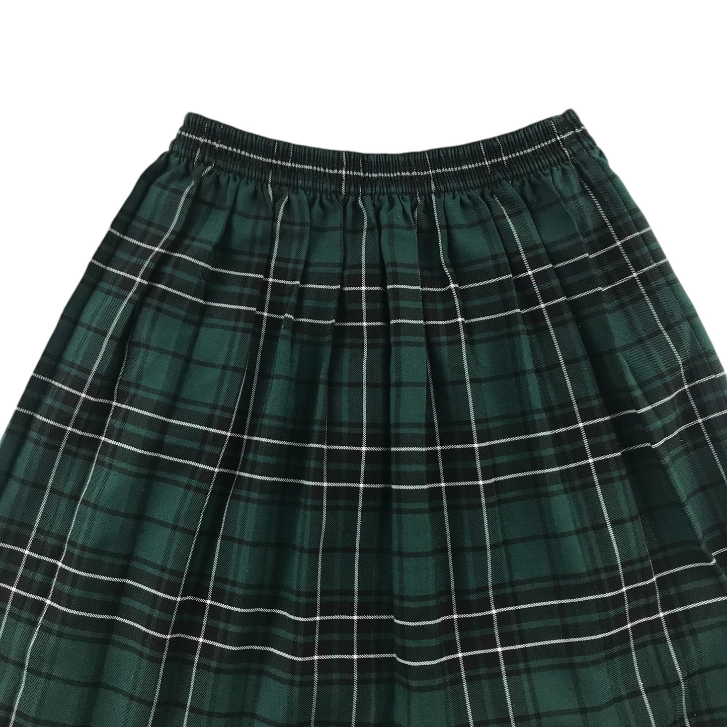 Green Tartan School Skirt