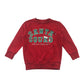 F&F Festive Sweatshirt 4-5 Years Red Santa Squad Text Graphic
