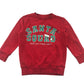 F&F Festive Sweatshirt 4-5 Years Red Santa Squad Text Graphic