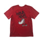 H&M Festive T-Shirt 14-15 Years Red Santa Skater Graphic Print