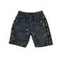 Nutmeg shorts 9-10 years grey graphic paint splash design