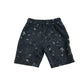 Nutmeg shorts 9-10 years grey graphic paint splash design