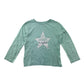 Primark Festive T-Shirt 6-7 Years Blue Star Graphic Print