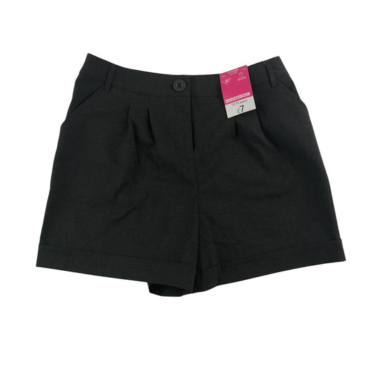 George girls school shorts 12-13 years grey dress material with slight stretch