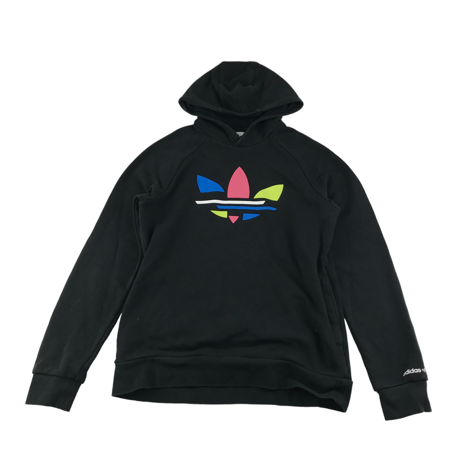 Grey adidas hoodie black logo deals