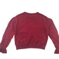 H&M Festive Jumper 5-6 Years Burgundy Reindeer with Sequin Bowtie Slightly Cropped Cotton