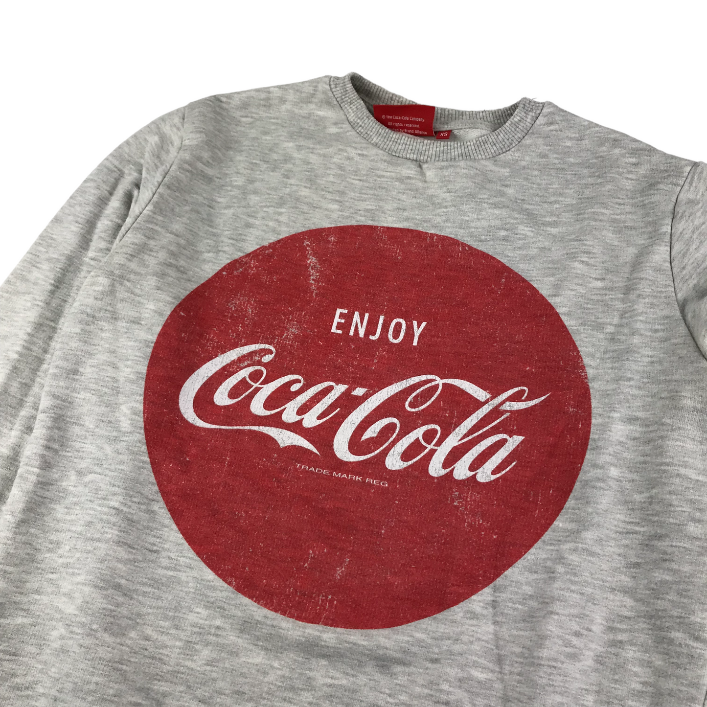 Coca-Cola Sweater Age 13 Adult XS Grey Long Sleeve