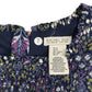 Rachel Zoe Dress Age 8 Navy Floral Empire Cut Long Sleeve