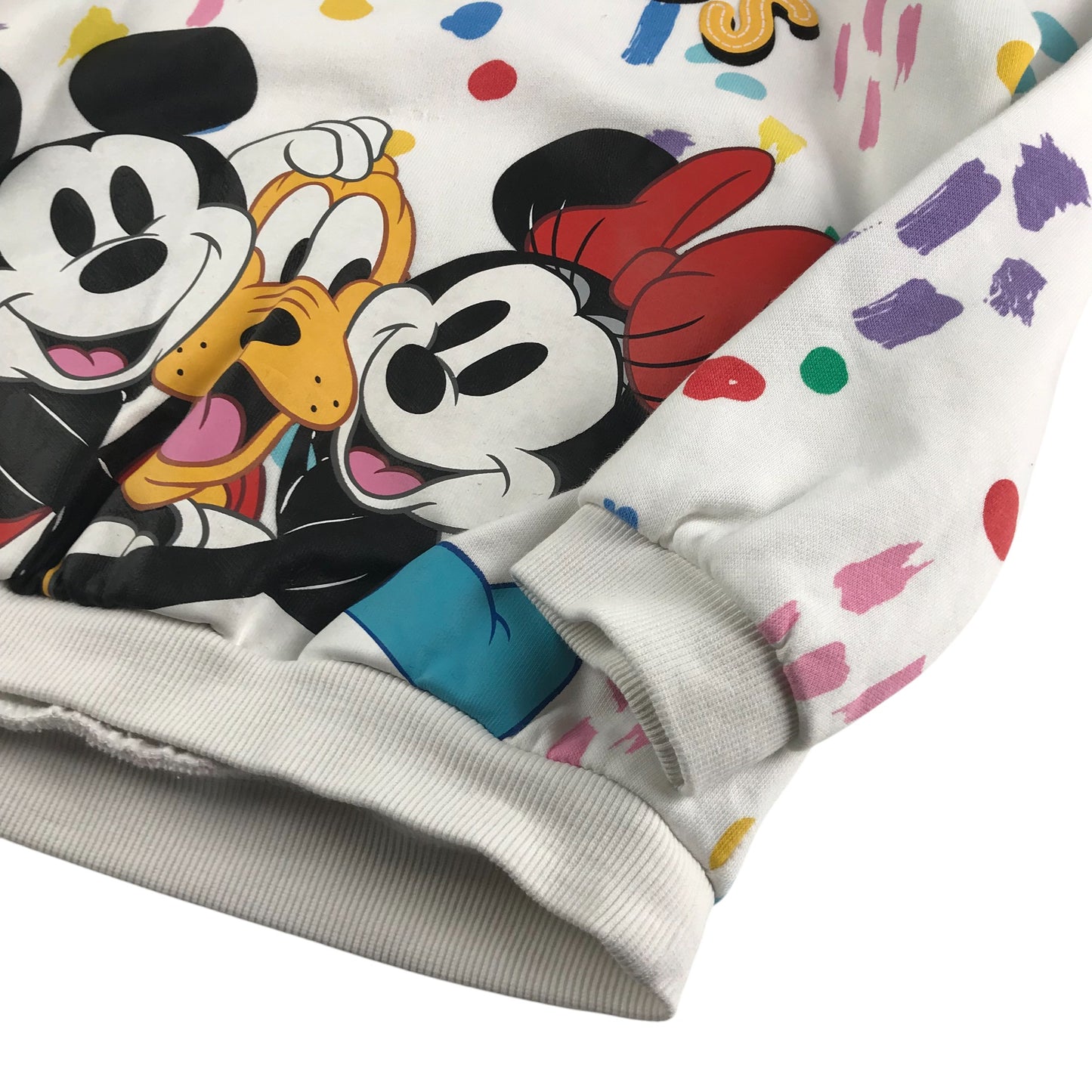 F&F hoodie 5-6 years white multicolour Disney Mickey and Minnie Mouse