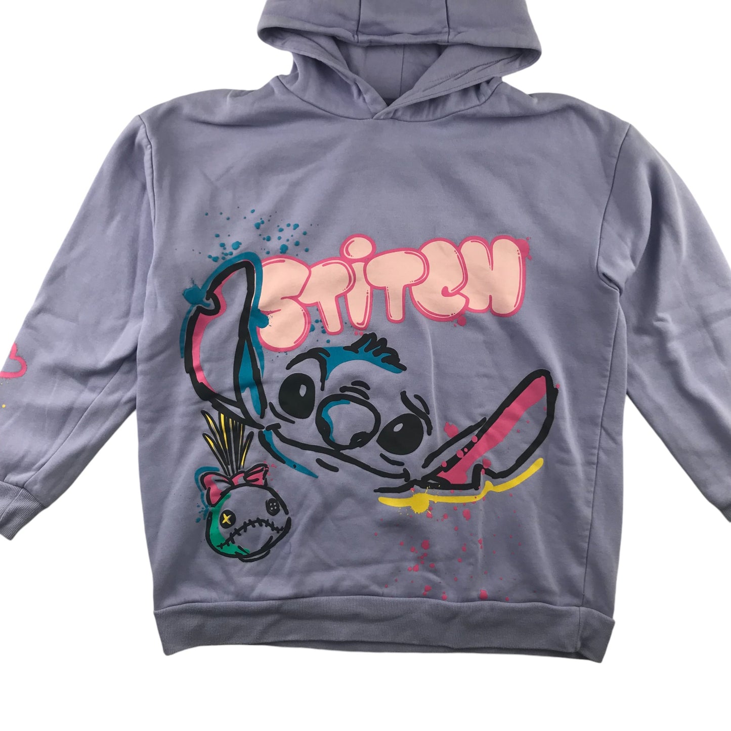 Primark hoodie 12-13 years blueish violet Disney Stitch pullover