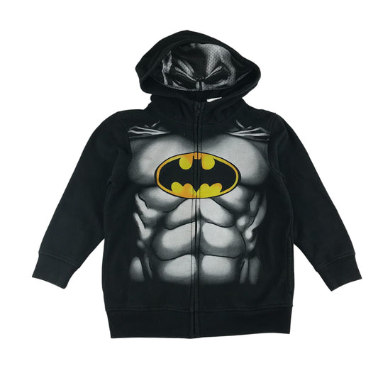 Batman hoodie 6-7 years black printed full zipper