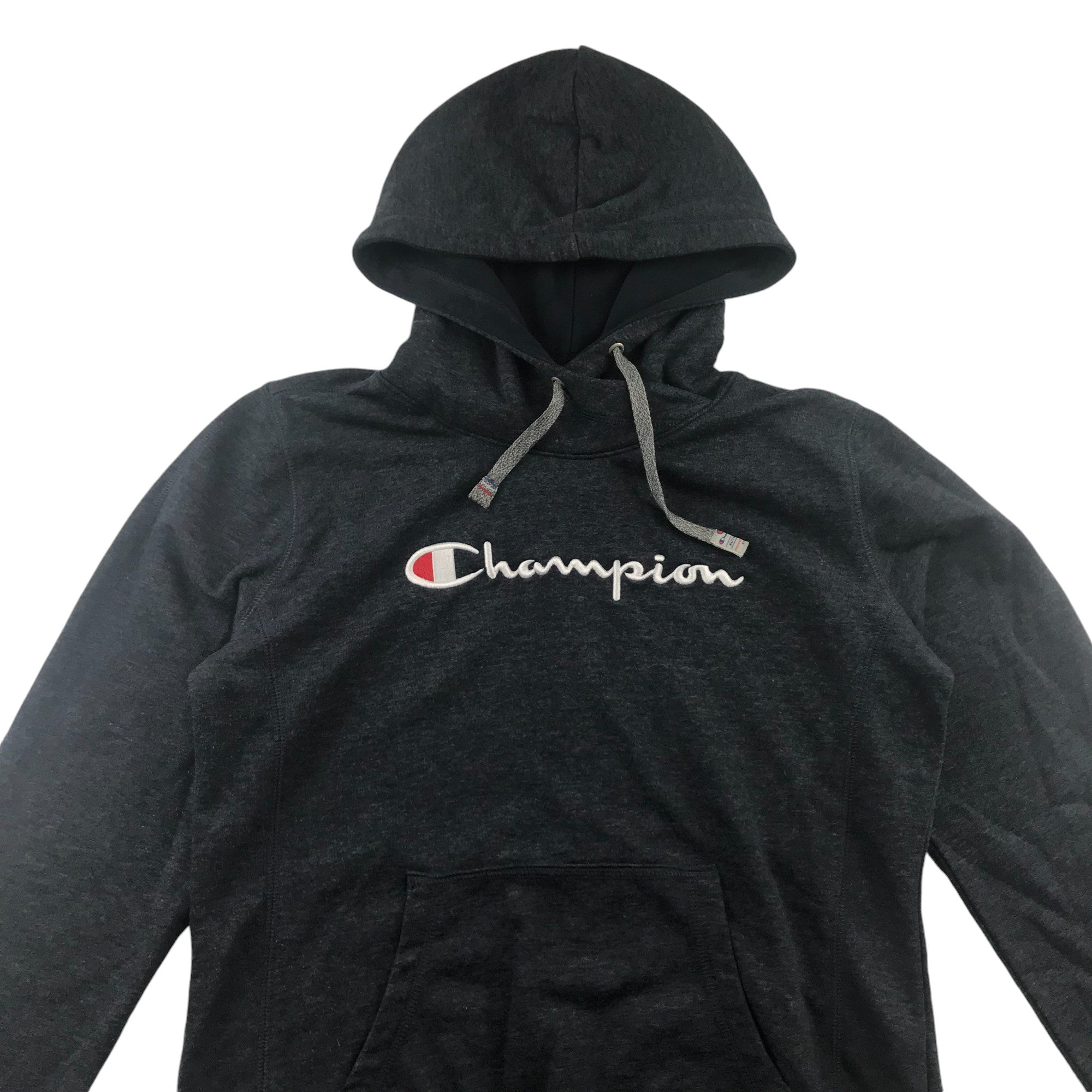 Champion hoodie women size L charcoal grey pullover jersey