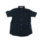 H&M Shirt Age 11 Dark Navy Short Sleeve Button Up Cotton