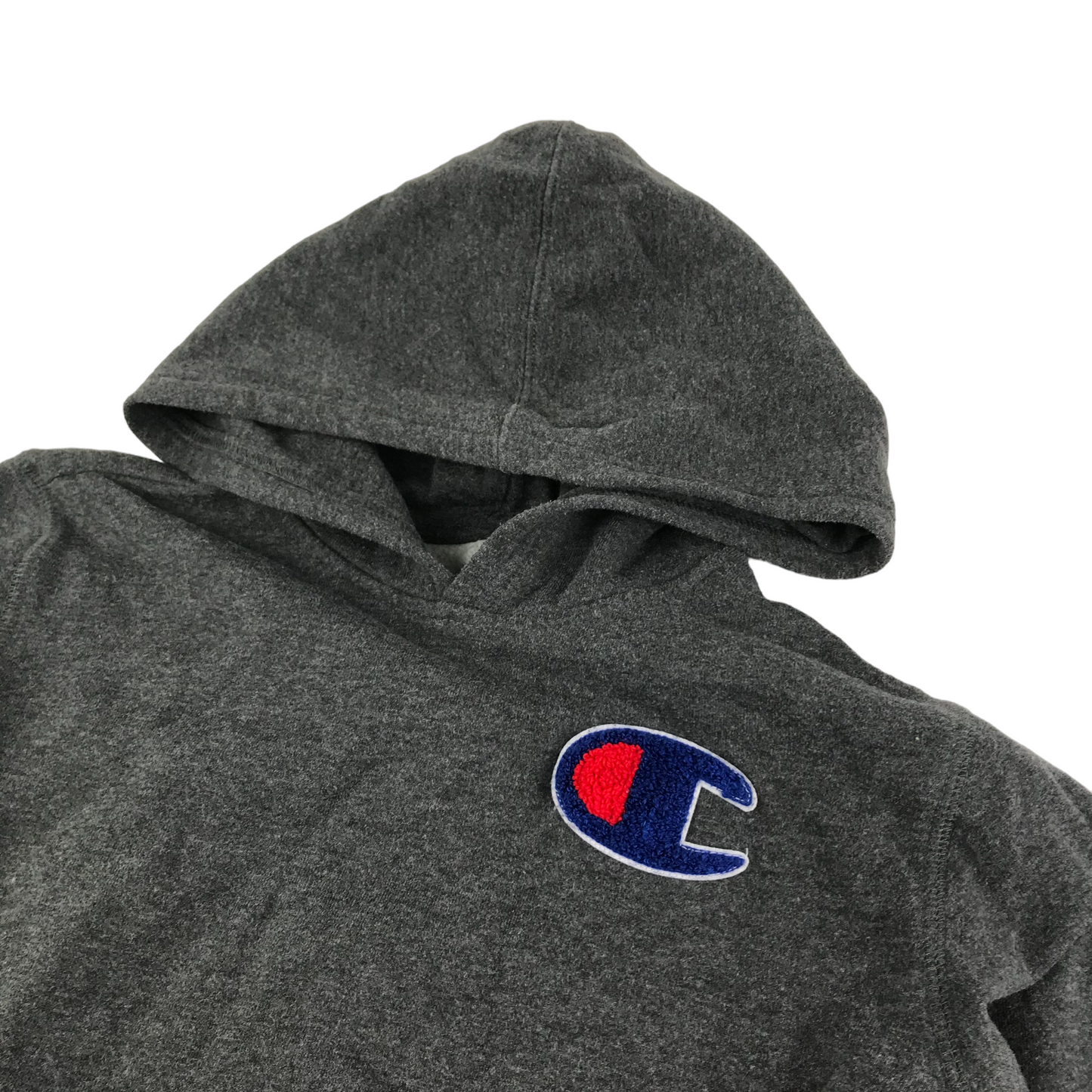 Plain grey champion hoodie hotsell