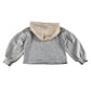 Matalan hoodie 6-7 years grey pink sequins cropped