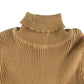 Nutmeg jumper 5-6 years mustard yellow ribbed texture turtle-neck scalloped