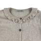 Tu cardigan 6-7 years grey with embroidered deer and flowers