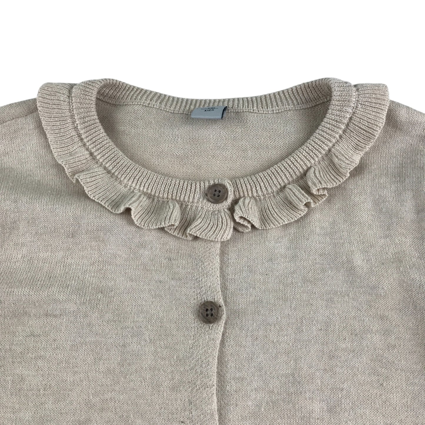 Tu cardigan 6-7 years grey with embroidered deer and flowers