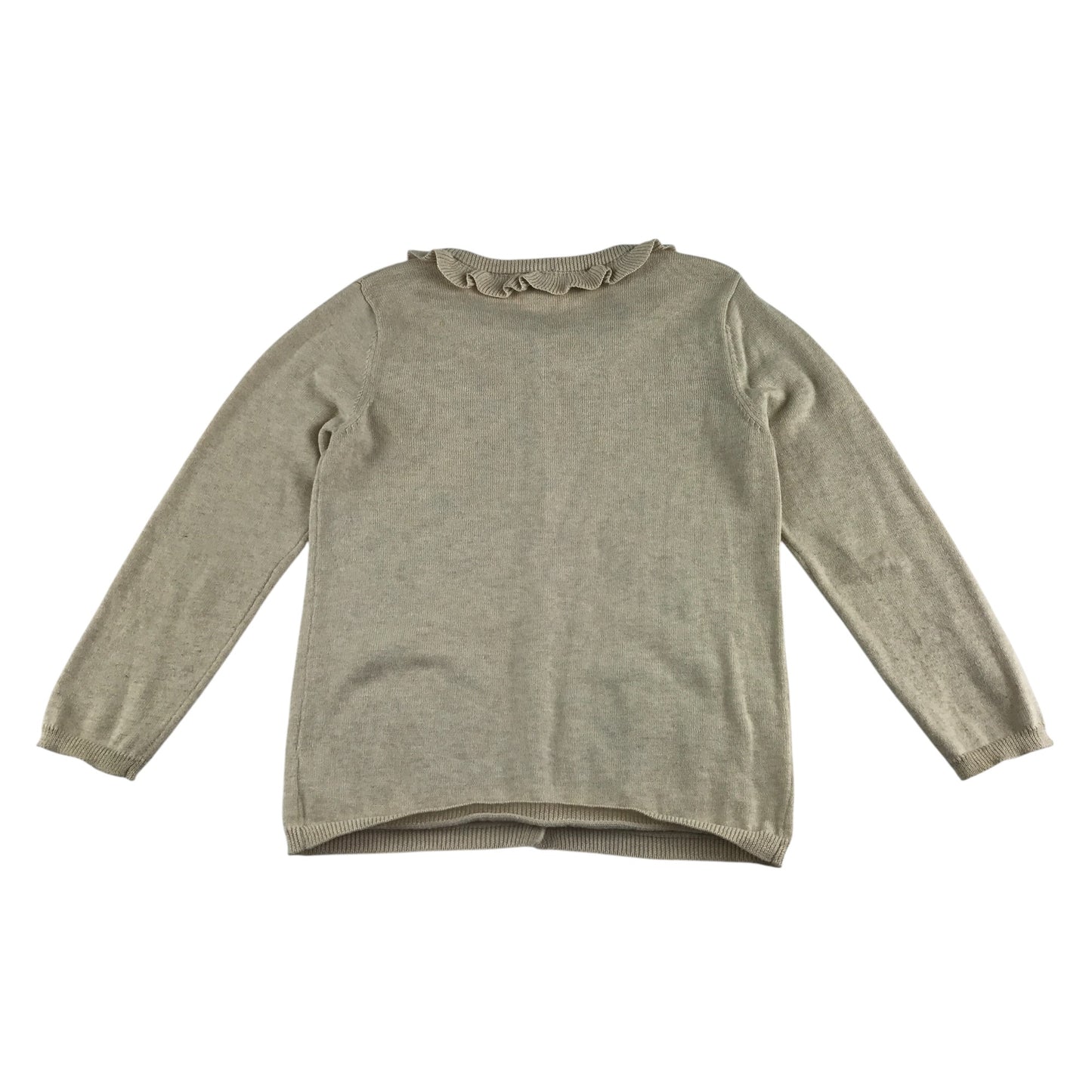 Tu cardigan 6-7 years grey with embroidered deer and flowers