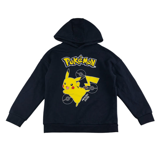 Primark hoodie 7-8 years navy blue Pokémon Pikachu pullover